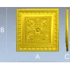 Florentine Square Rosette - STL 3D model for CNC carving