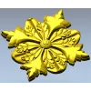 Розетка "Златолист" - 3D модель STL для ЧПУ
