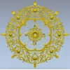 Розетка в стиле акантового вензеля - 3D модель STL для ЧПУ