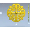 Gothic Fleur Rosette - STL 3D model for CNC carving
