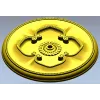 Потолочная розетка - stl модель "Четырёхлистник" для ЧПУ