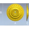 Классическая круглая розетка с арочным орнаментом - stl модель для ЧПУ