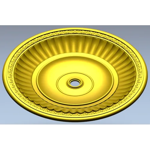 Классическая потолочная розетка - 3D модель STL для ЧПУ