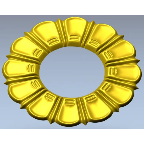 Sunburst Rosette - STL 3D model for CNC milling