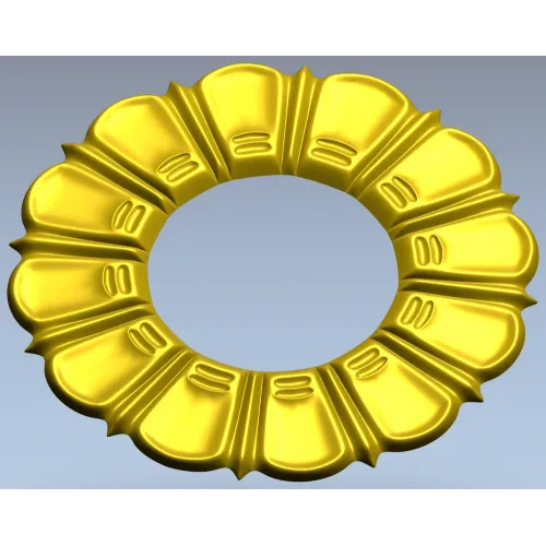 Sunburst Rosette - STL 3D model for CNC milling