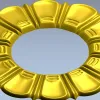 Sunburst Rosette - STL 3D model for CNC milling