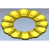 Sunburst Rosette - STL 3D model for CNC milling