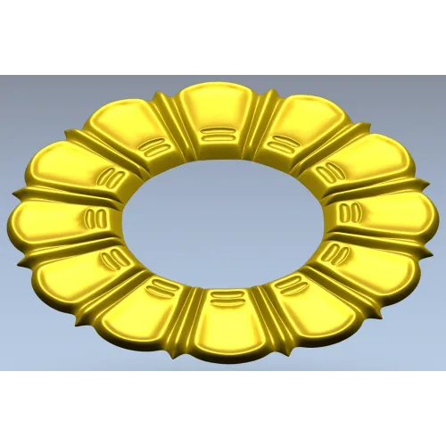 Sunburst Rosette - STL 3D model for CNC milling
