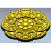 Розетка-цветок с акантовыми завитками - STL модель для ЧПУ