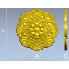 Розетка-цветок с акантовыми завитками - STL модель для ЧПУ