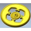 Круглая декоративная розетка с четырёхлепестковым узором - STL для ЧПУ