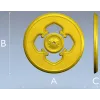 Круглая декоративная розетка с четырёхлепестковым узором - STL для ЧПУ