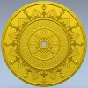 Розетка "Солнечный медальон" - 3D модель STL для ЧПУ