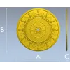 Розетка "Солнечный медальон" - 3D модель STL для ЧПУ