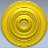 Classic Concentric Rosette STL for CNC