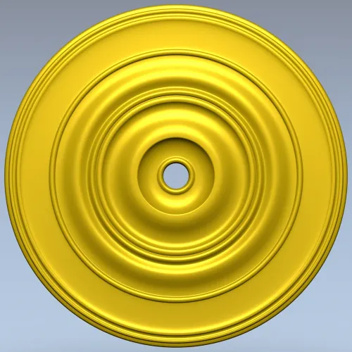 Classic Concentric Rosette STL for CNC