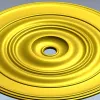 Classic Concentric Rosette STL for CNC