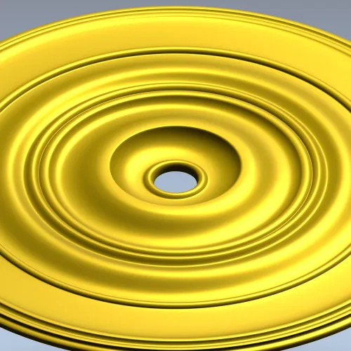 Classic Concentric Rosette STL for CNC