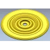 Classic Concentric Rosette STL for CNC