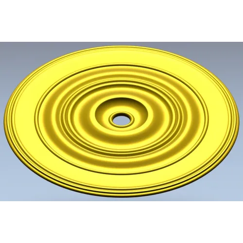 Classic Concentric Rosette STL for CNC