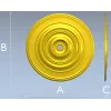 Classic Concentric Rosette STL for CNC