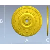 Классическая круглая розетка - 3D модель STL для ЧПУ