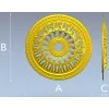 Розетка "Солнечный щит" - 3D модель в формате STL для ЧПУ