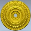 Круглая декоративная розетка для ЧПУ - STL файл для фрезерной резьбы