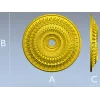 Круглая декоративная розетка для ЧПУ - STL файл для фрезерной резьбы