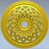 Винтажная круглая розетка - 3D модель STL для ЧПУ