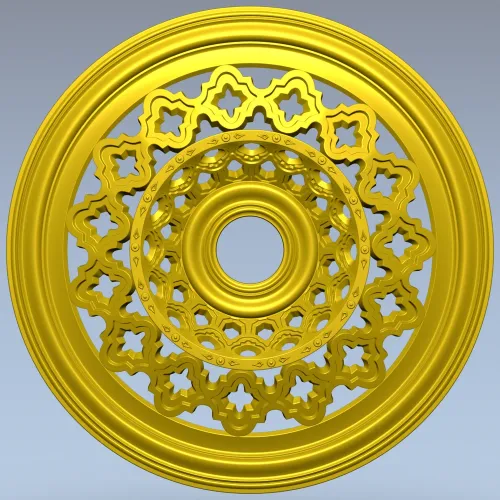 Винтажная круглая розетка - 3D модель STL для ЧПУ