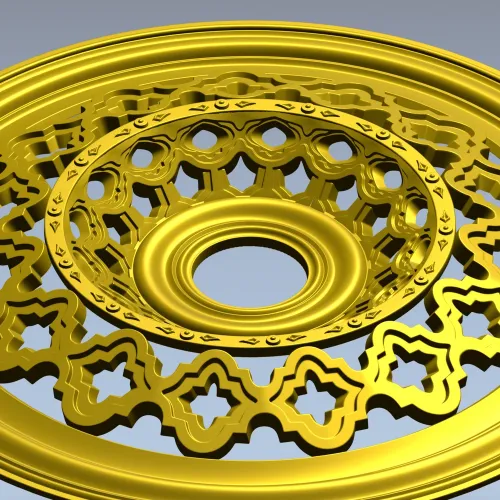 Винтажная круглая розетка - 3D модель STL для ЧПУ