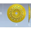 Винтажная круглая розетка - 3D модель STL для ЧПУ