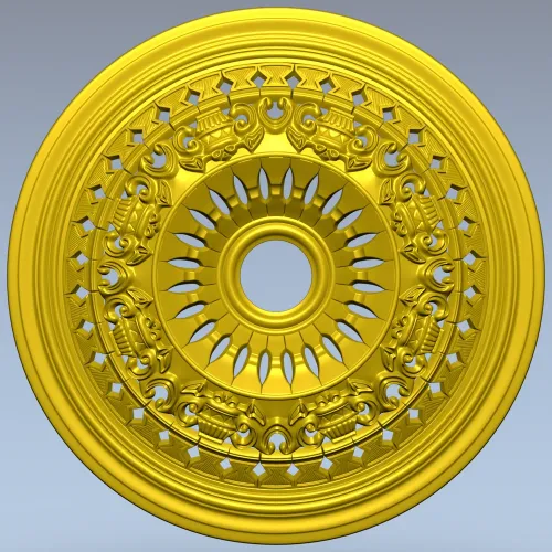 Классическая потолочная розетка - 3D STL для ЧПУ