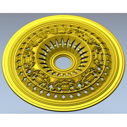 Классическая потолочная розетка - 3D STL для ЧПУ