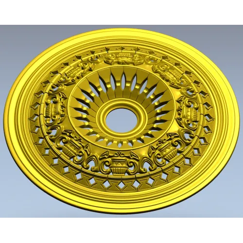 Классическая потолочная розетка - 3D STL для ЧПУ