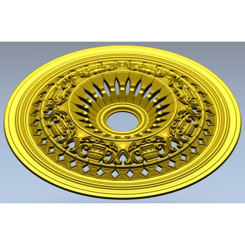 Классическая потолочная розетка - 3D STL для ЧПУ