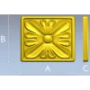 Square Floral Rosette STL for CNC Routing