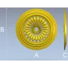 3D модель розетки "Солнцецвет" в формате STL для ЧПУ