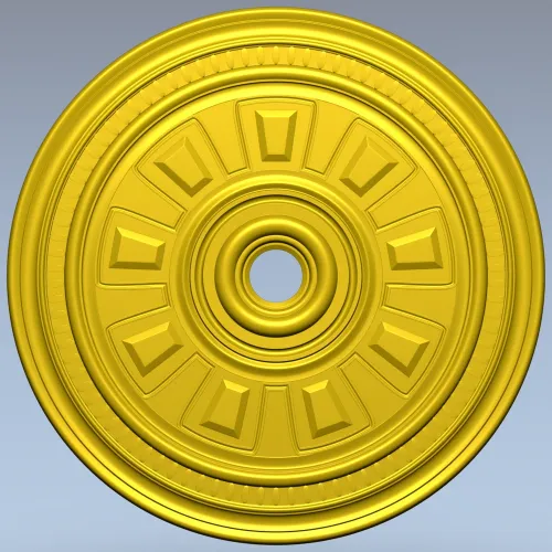 Ceiling Rosette STL - Classical Sunburst Medallion