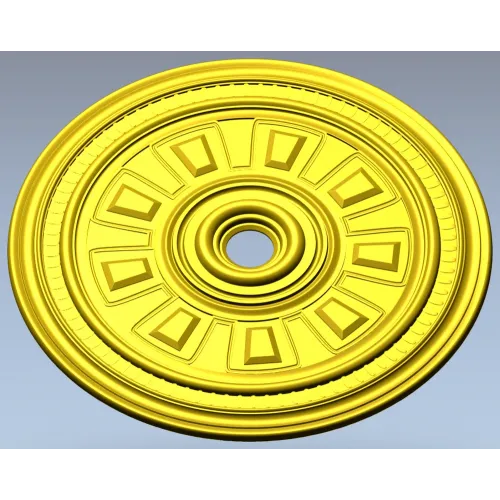 Ceiling Rosette STL - Classical Sunburst Medallion