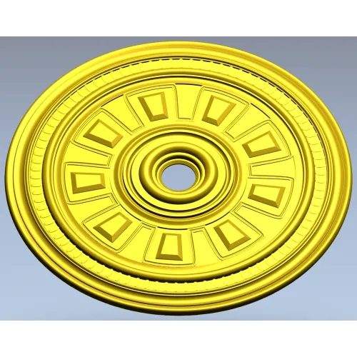 Ceiling Rosette STL - Classical Sunburst Medallion