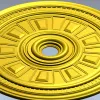 Ceiling Rosette STL - Classical Sunburst Medallion