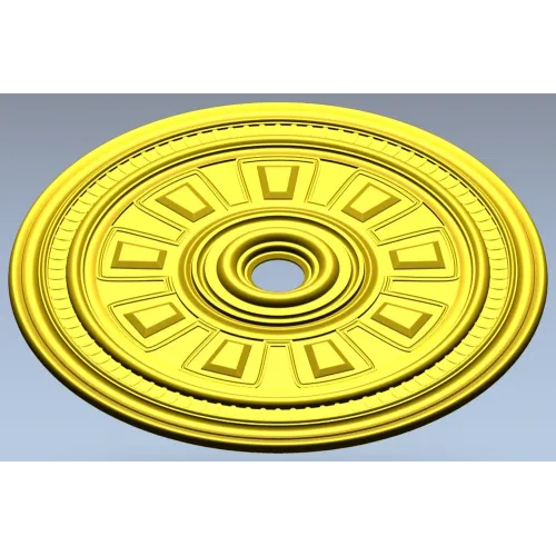 Ceiling Rosette STL - Classical Sunburst Medallion
