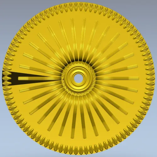 Sunray Rosette - STL 3D Model for CNC