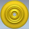 Classic Concentric Rosette STL for CNC