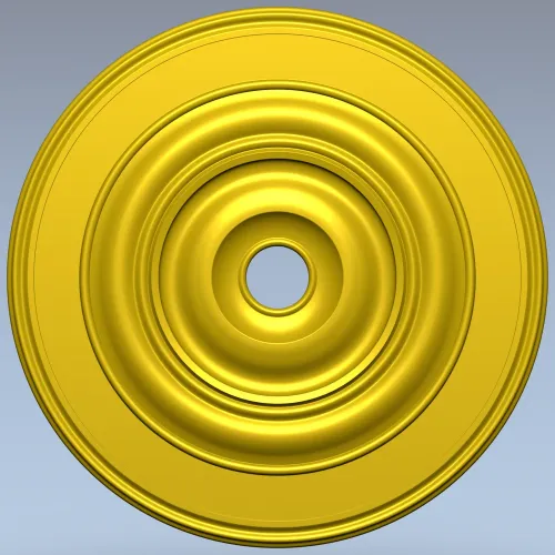 Classic Concentric Rosette STL for CNC