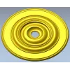Classic Concentric Rosette STL for CNC