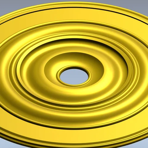 Classic Concentric Rosette STL for CNC