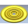 Classic Concentric Rosette STL for CNC